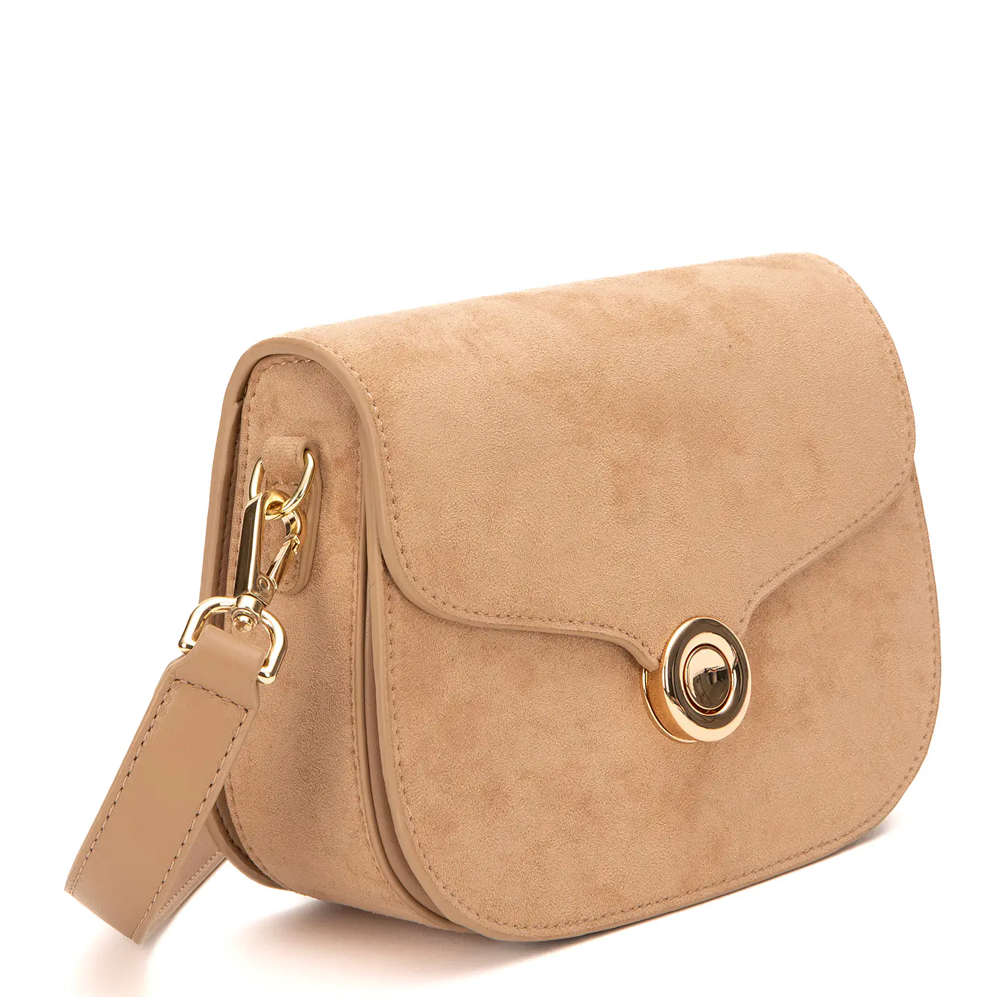 Cartera (Mu) C/Tapa Retro Suede Gacel Car3447 Arena S/T 4