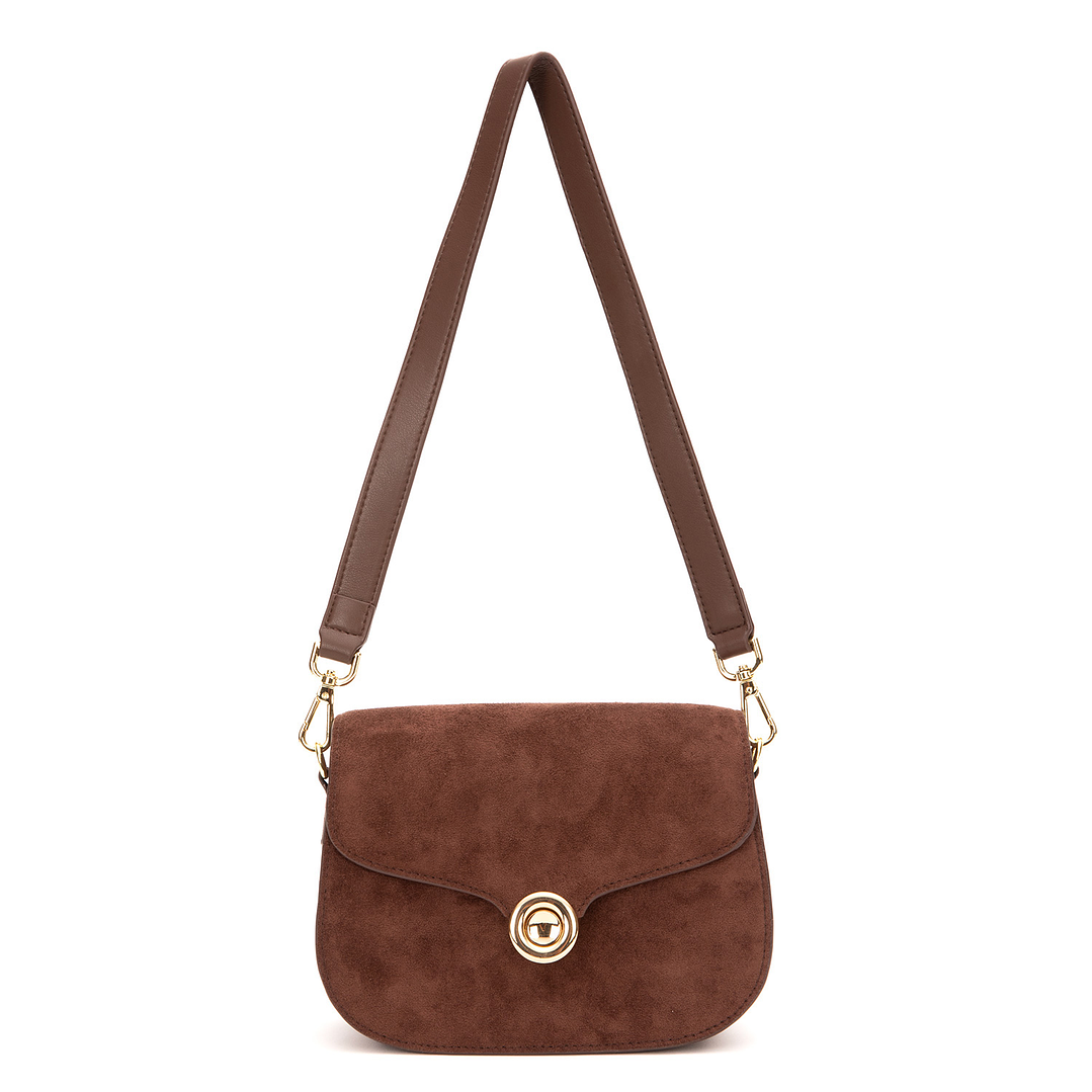 CARTERA (MU) C/TAPA RETRO SUEDE GACEL CAR3446 CHOCOLATE S/T 3