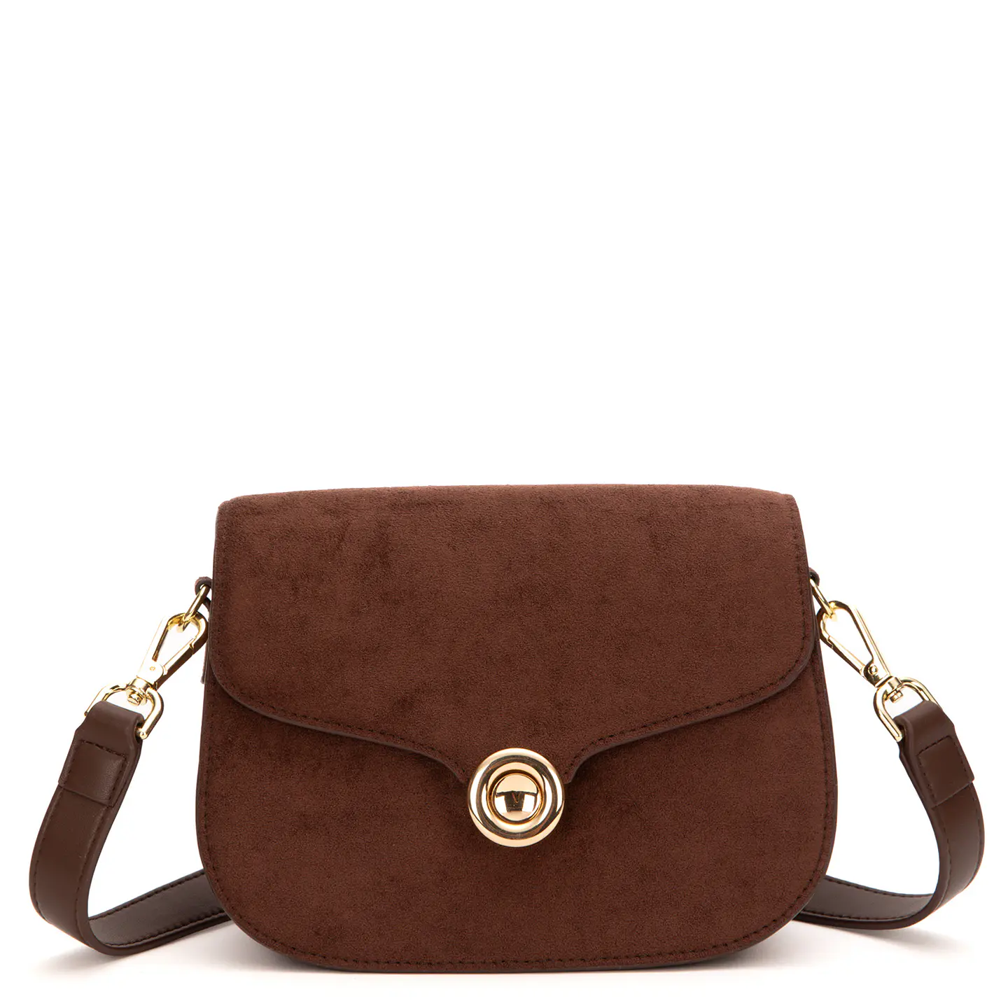 Cartera (Mu) C/Tapa Retro Suede Gacel Car3446 Chocolate S/T 5