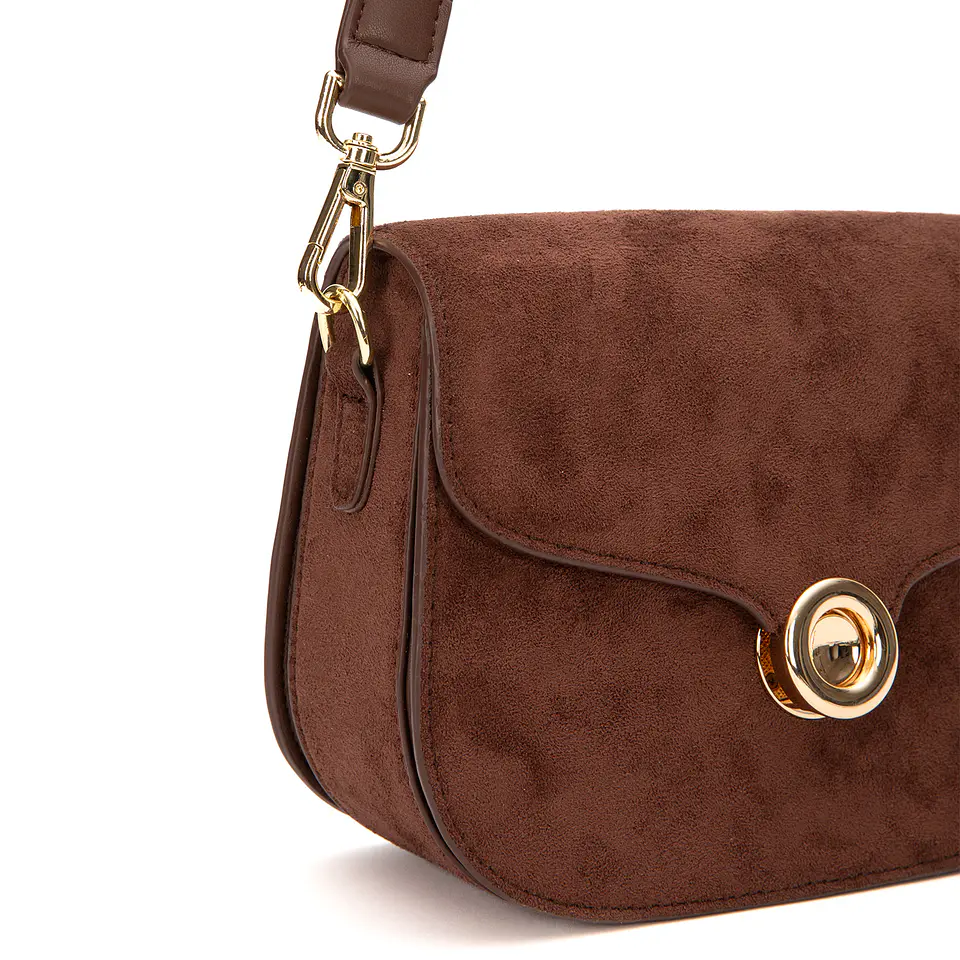 Cartera (Mu) C/Tapa Retro Suede Gacel Car3446 Chocolate S/T 6