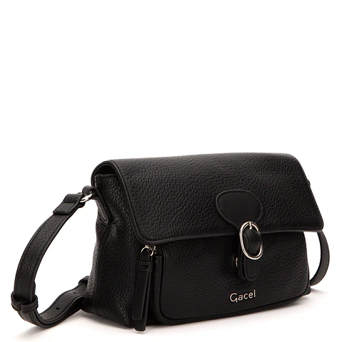 Bandolera (Mu) Graneado Grande Gacel Car3442 Negro S/T