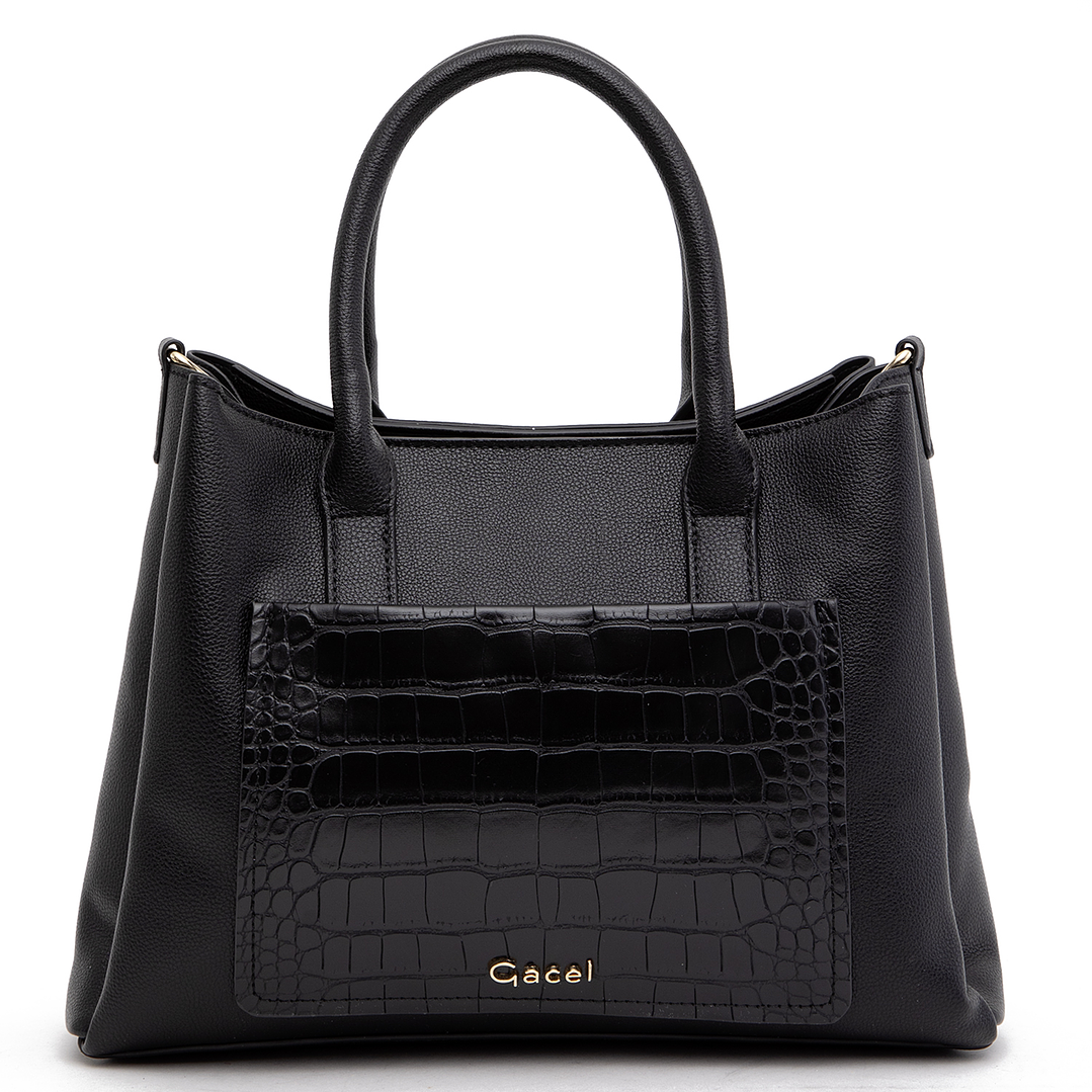 CARTERA (MU) DOS ASAS ALIGATOR MEDIANA GACEL CAR3441 NEGRO S/T 1