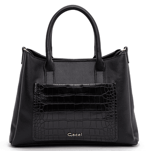 CARTERA (MU) DOS ASAS ALIGATOR MEDIANA GACEL CAR3441 NEGRO S/T