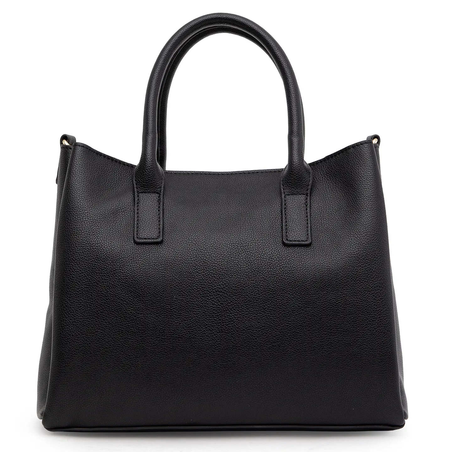 Cartera (Mu) Dos Asas Aligator Mediana Gacel Car3441 Negro S/T 7
