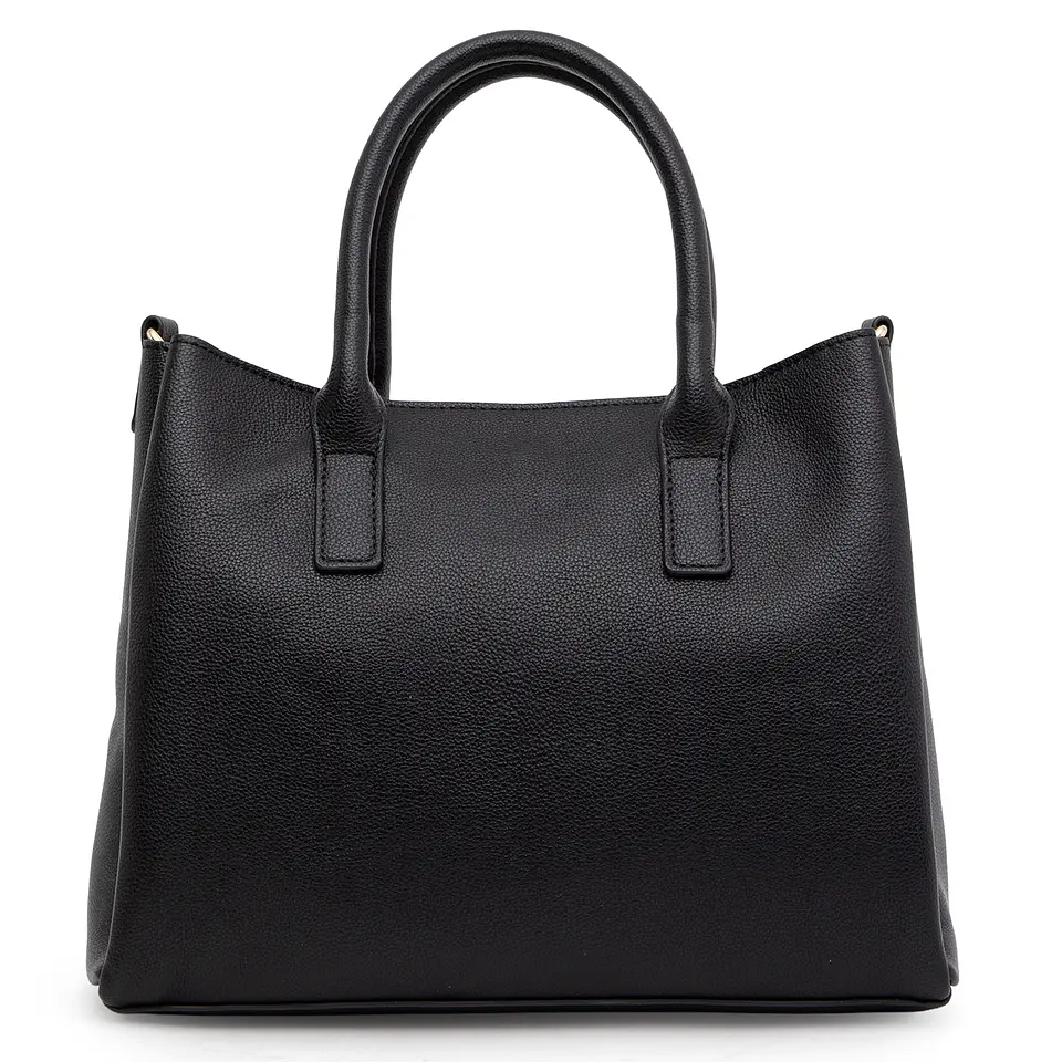 Cartera (Mu) Dos Asas Aligator Mediana Gacel Car3441 Negro S/T 7