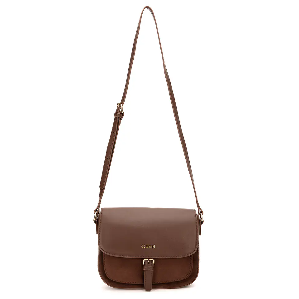 Bandolera (Mu) Suede Grande Gacel Car3436 Chocolate S/T 3