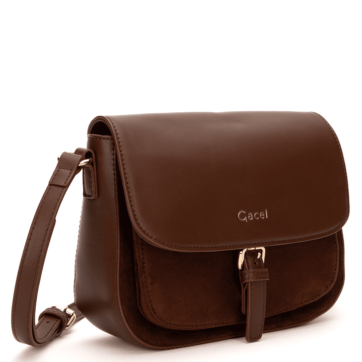 BANDOLERA (MU) SUEDE GRANDE GACEL CAR3436 CHOCOLATE S/T 2