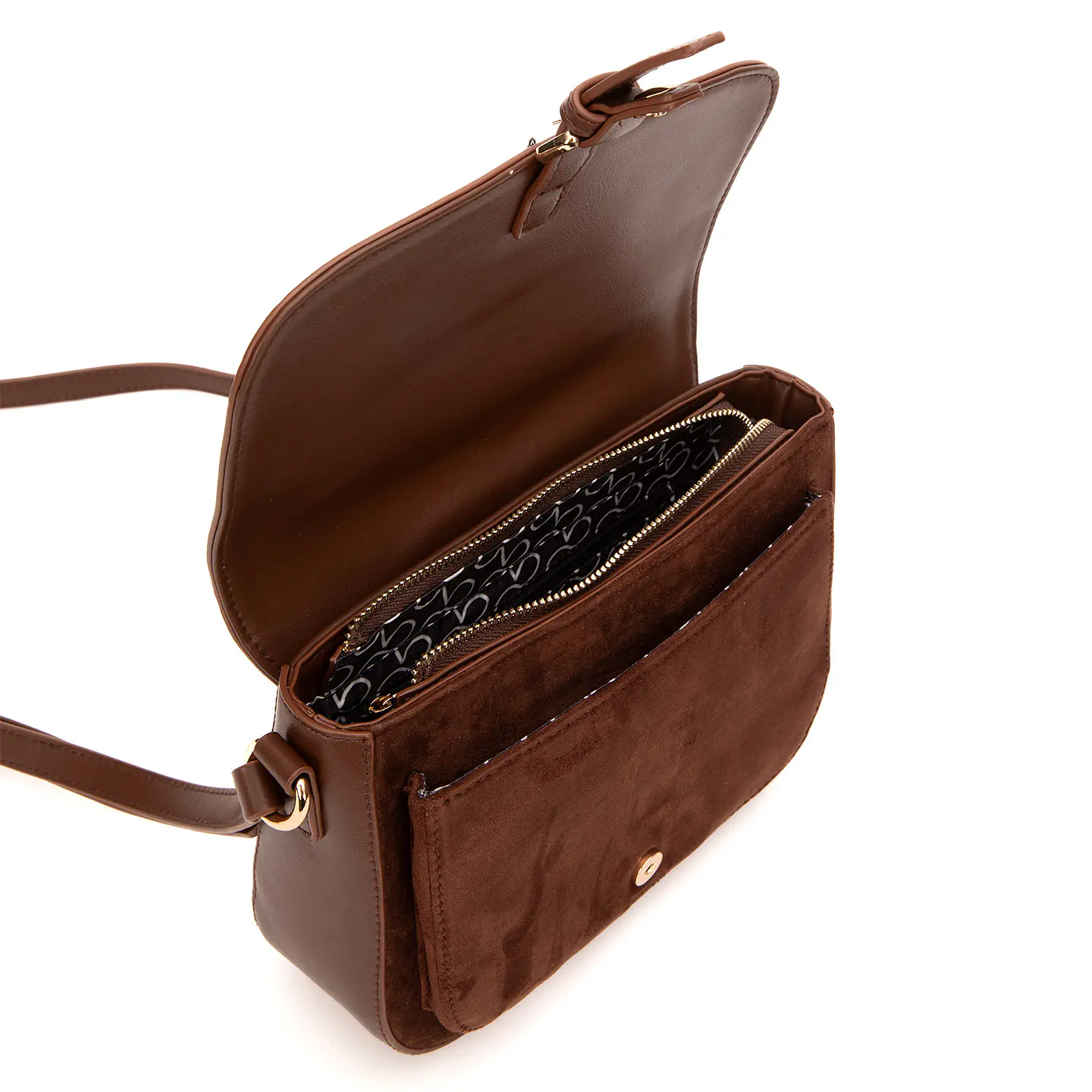 Bandolera (Mu) Suede Grande Gacel Car3436 Chocolate S/T 4