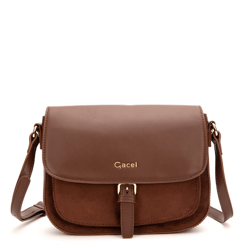 Bandolera (Mu) Suede Grande Gacel Car3436 Chocolate S/T