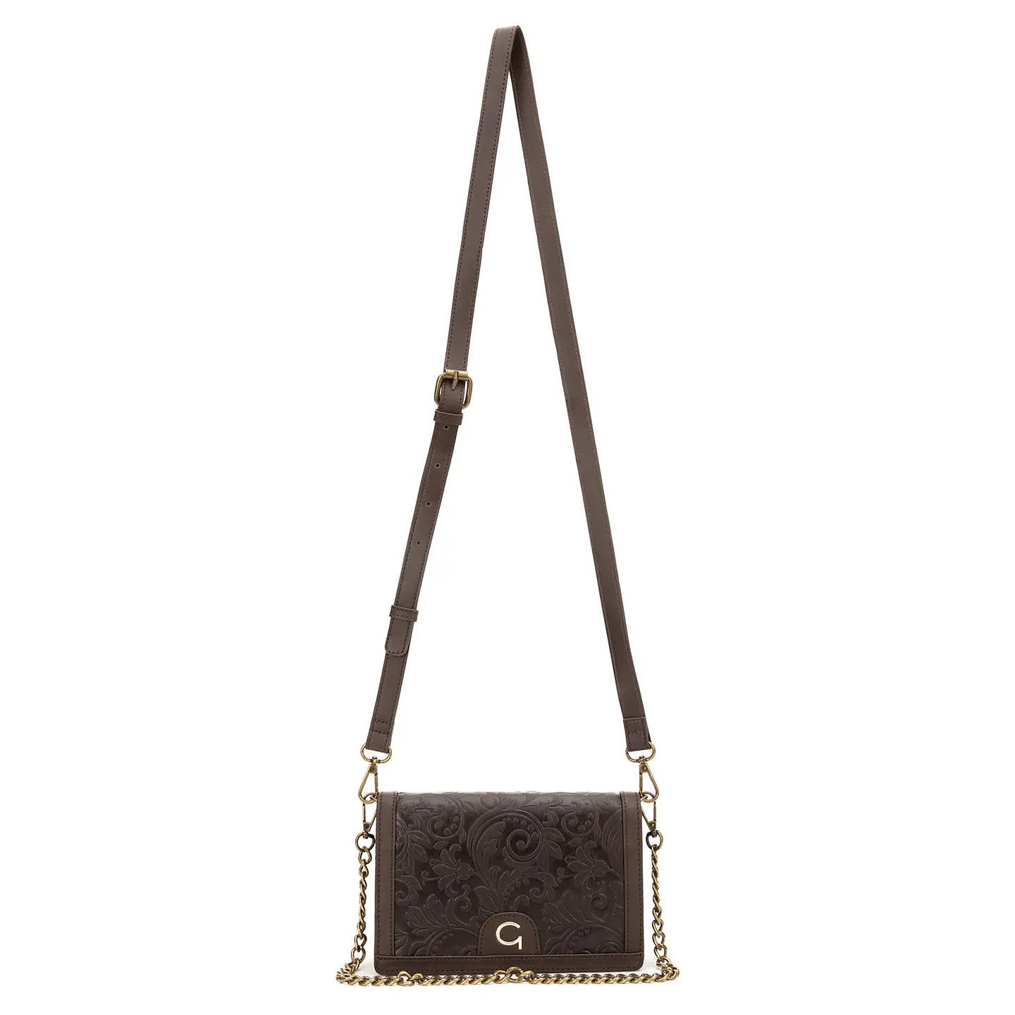 Cartera (Mu) C/Tapa Retro Est. Gacel Car3428 Chocolate S/T 4