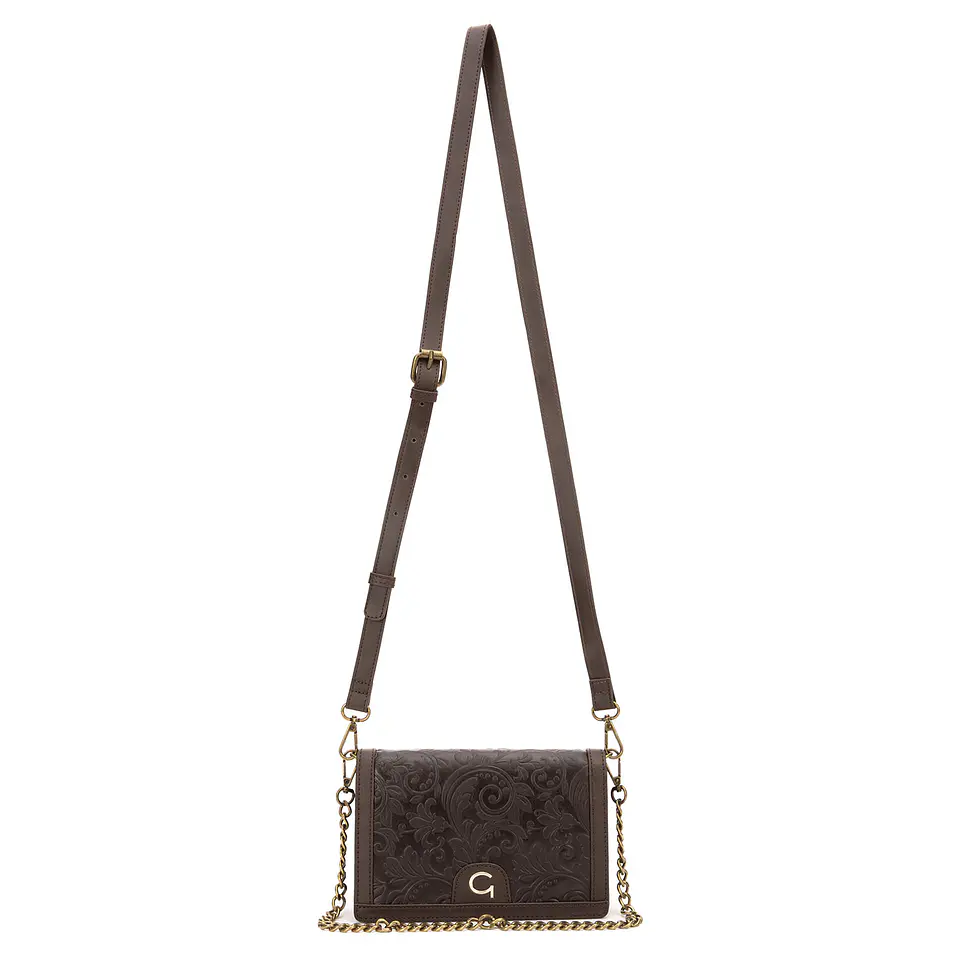 Cartera (Mu) C/Tapa Retro Est. Gacel Car3428 Chocolate S/T 4