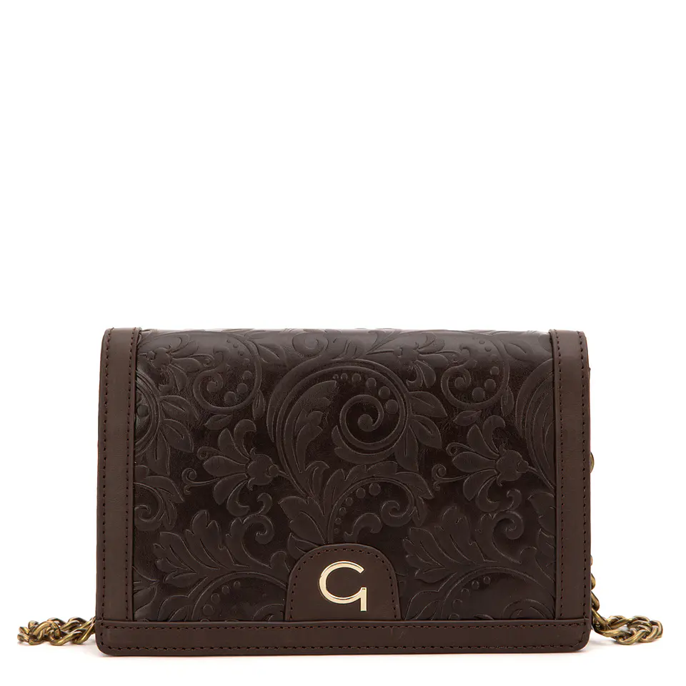 Cartera (Mu) C/Tapa Retro Est. Gacel Car3428 Chocolate S/T 1