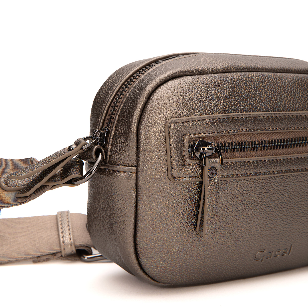 BANDOLERA (MU) GRANEADO PEQUEÑA GACEL CAR3425 GRAFITO S/T 6