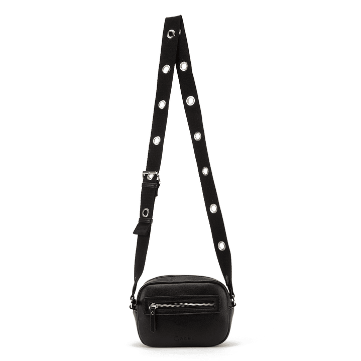 BANDOLERA (MU) GRANEADO PEQUEÑA GACEL CAR3372 NEGRO S/T 2