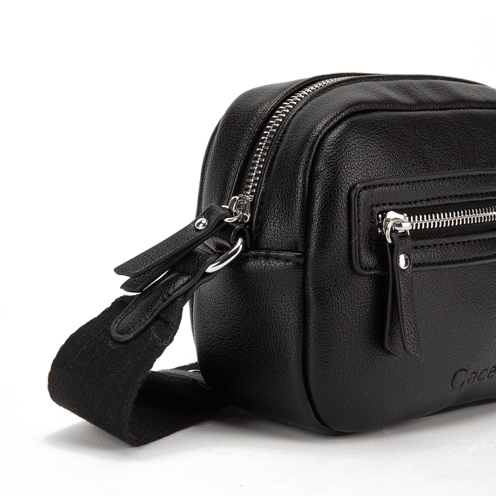 BANDOLERA (MU) GRANEADO PEQUEÑA GACEL CAR3372 NEGRO S/T 5