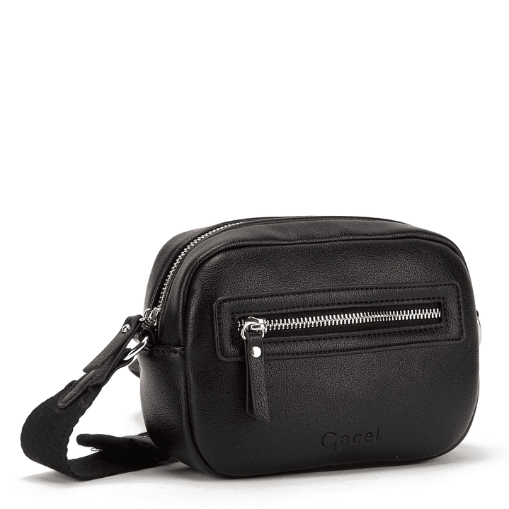 BANDOLERA (MU) GRANEADO PEQUEÑA GACEL CAR3372 NEGRO S/T 6