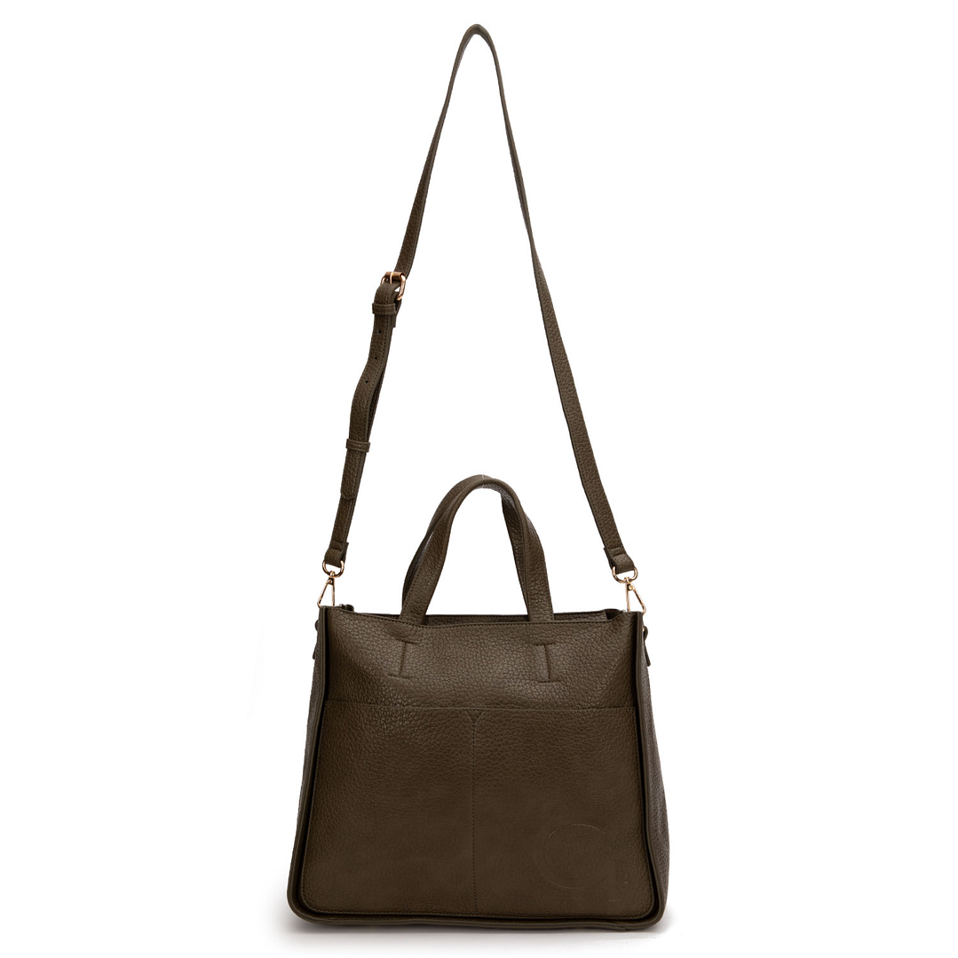 CARTERA (MU) DOS ASAS EST. GRANEADO GRANDE GACEL CAR3423 OLIVA S/T 2