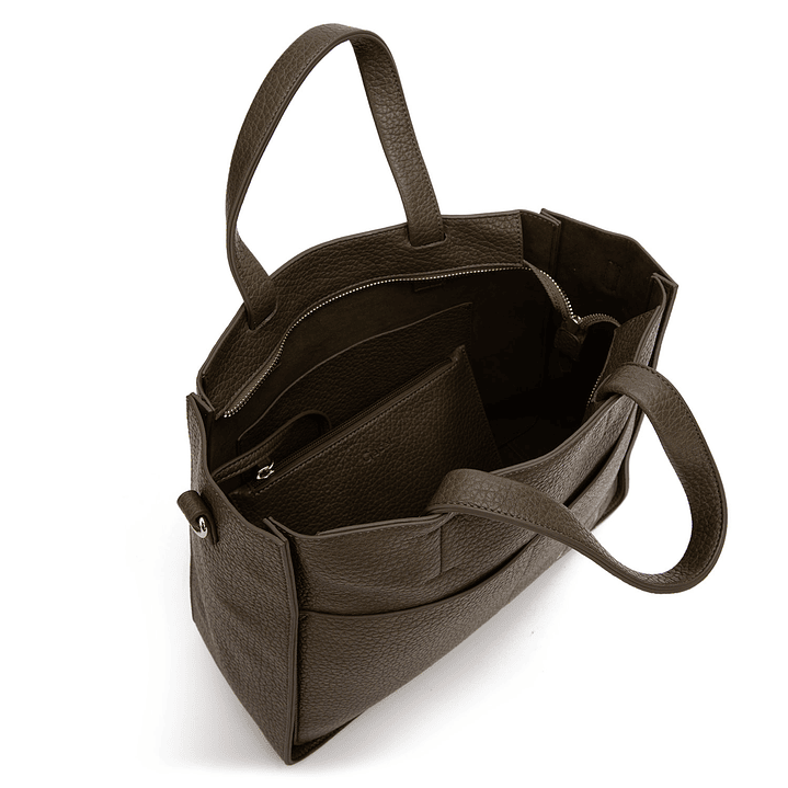 CARTERA (MU) DOS ASAS EST. GRANEADO GRANDE GACEL CAR3423 OLIVA S/T 4