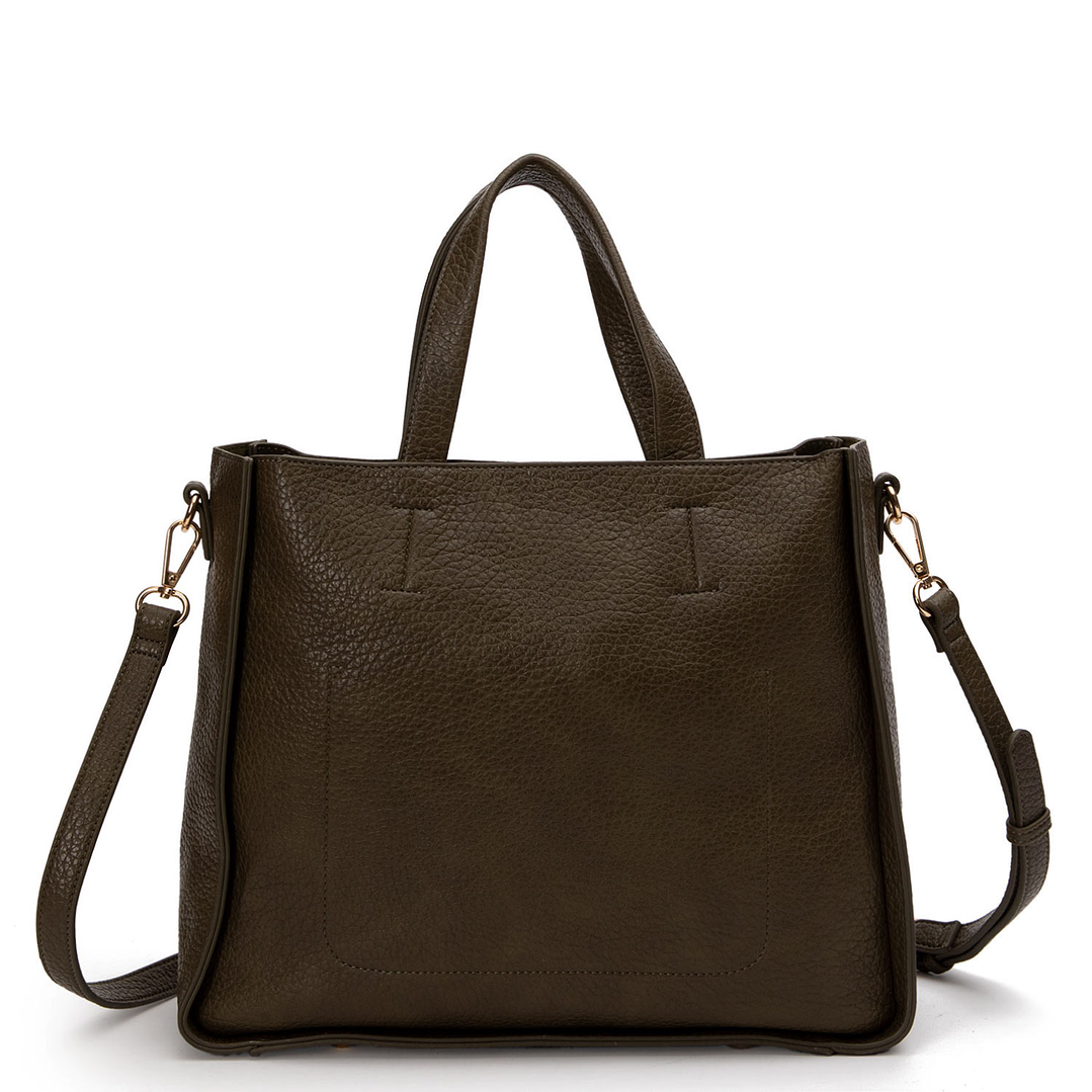 CARTERA (MU) DOS ASAS EST. GRANEADO GRANDE GACEL CAR3423 OLIVA S/T 3