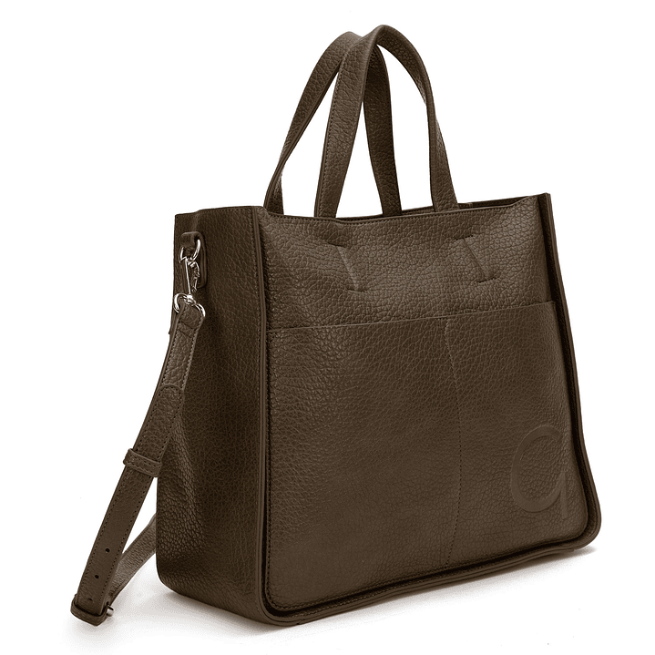 CARTERA (MU) DOS ASAS EST. GRANEADO GRANDE GACEL CAR3423 OLIVA S/T 1