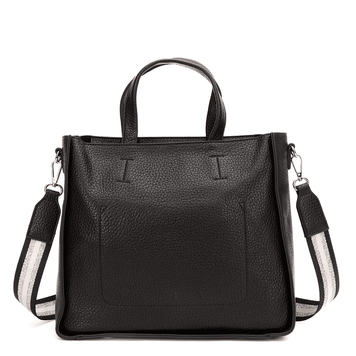 CARTERA (MU) DOS ASAS EST. GRANEADO GRANDE GACEL CAR3422 NEGRO S/T 4