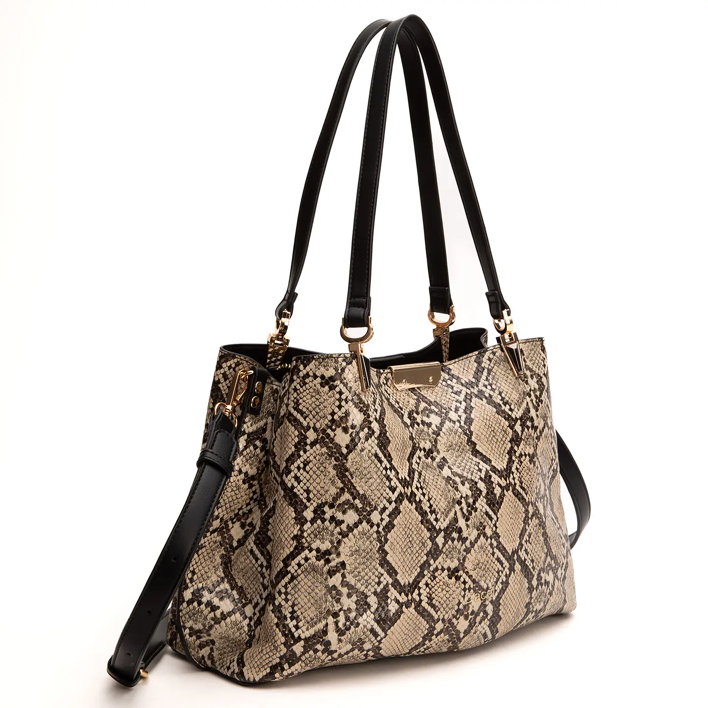 Cartera (Mu) Dos Sas Graneado Grande Gacel Car3413 Off White S/T 5