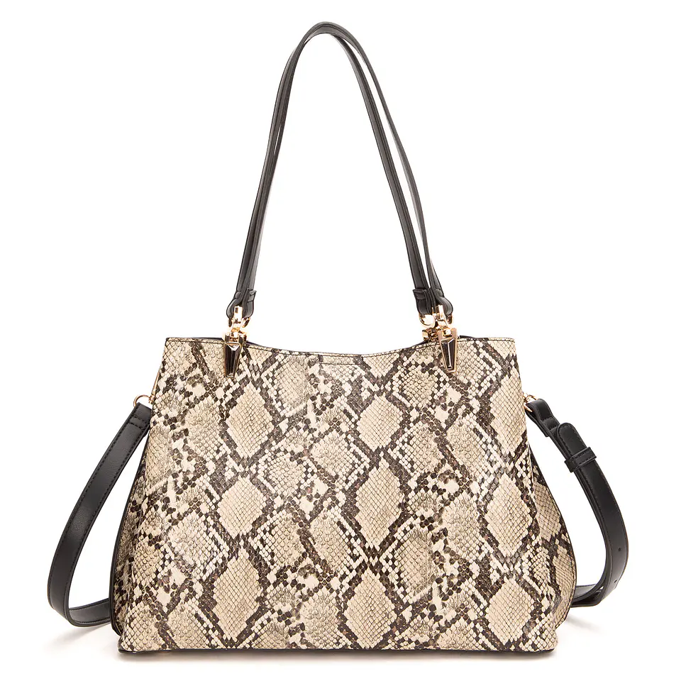 Cartera (Mu) Dos Sas Graneado Grande Gacel Car3413 Off White S/T 3