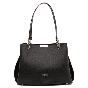 CARTERA (MU) DOS SAS GRANEADO GRANDE GACEL CAR3412 NEGRO S/T