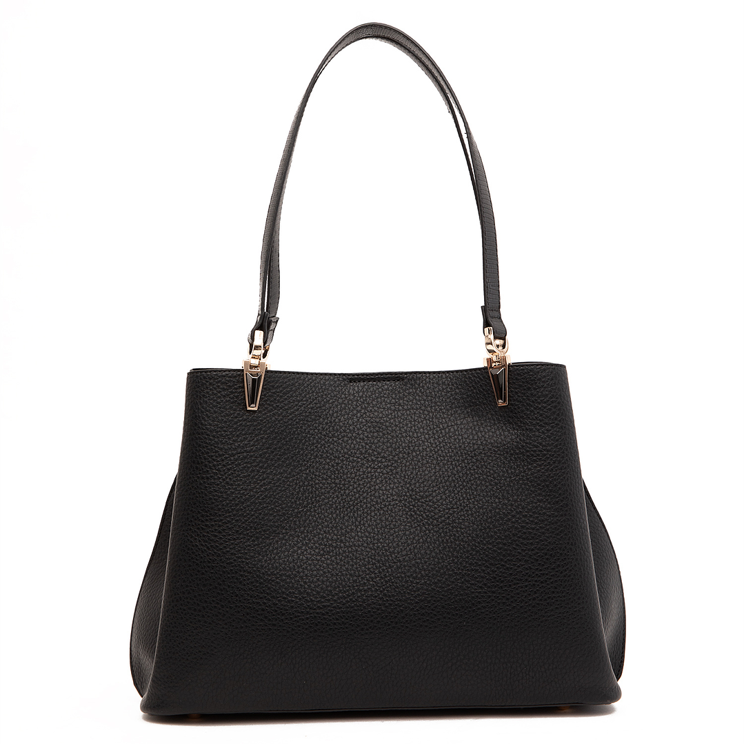 CARTERA (MU) DOS SAS GRANEADO GRANDE GACEL CAR3412 NEGRO S/T 6