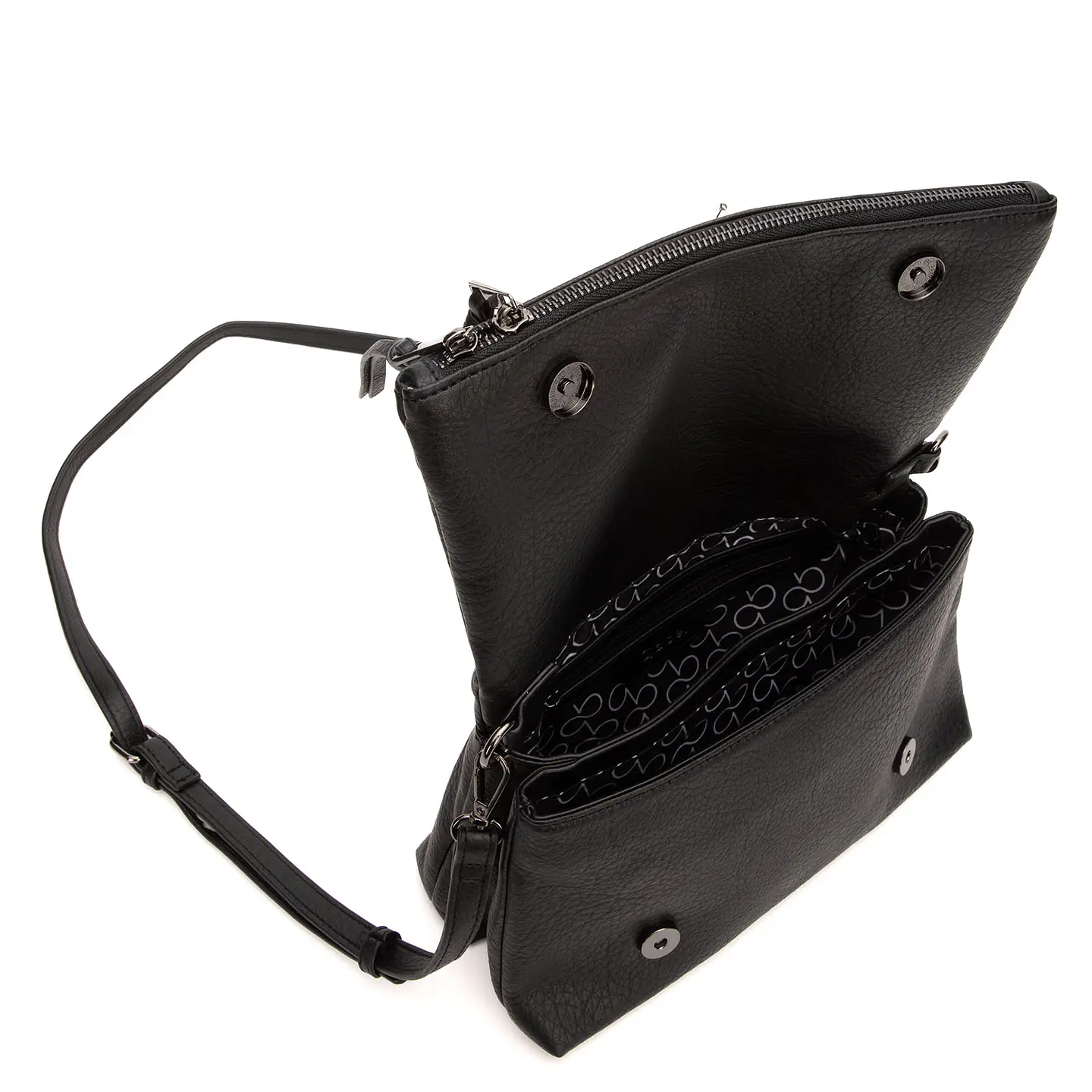 Bandolera (Mu) Graneado Grande Gacel Car3406 Negro S/T 4