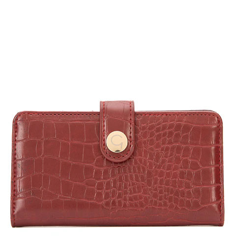 Billetera (Mu) Aligator Grande Gacel Bil0464 Rojo S/T