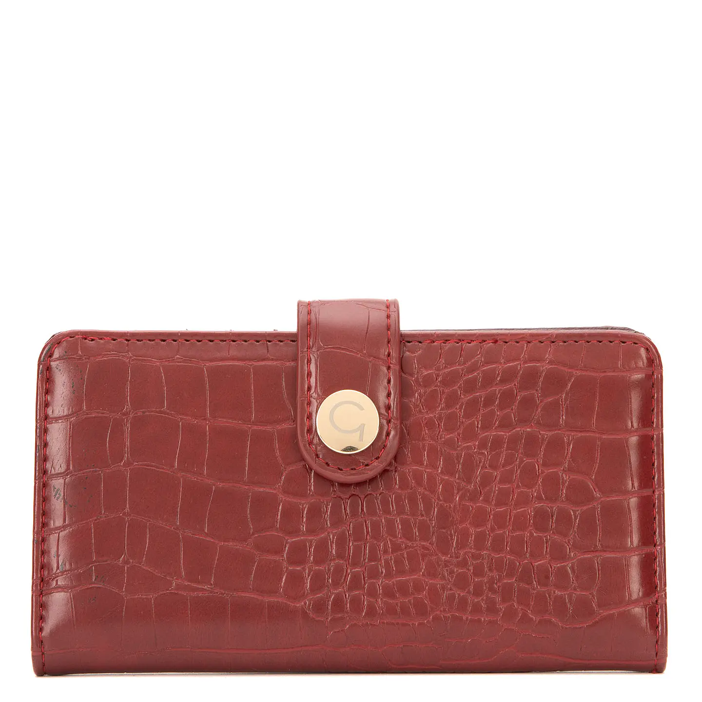 Billetera (Mu) Aligator Grande Gacel Bil0464 Rojo S/T 1