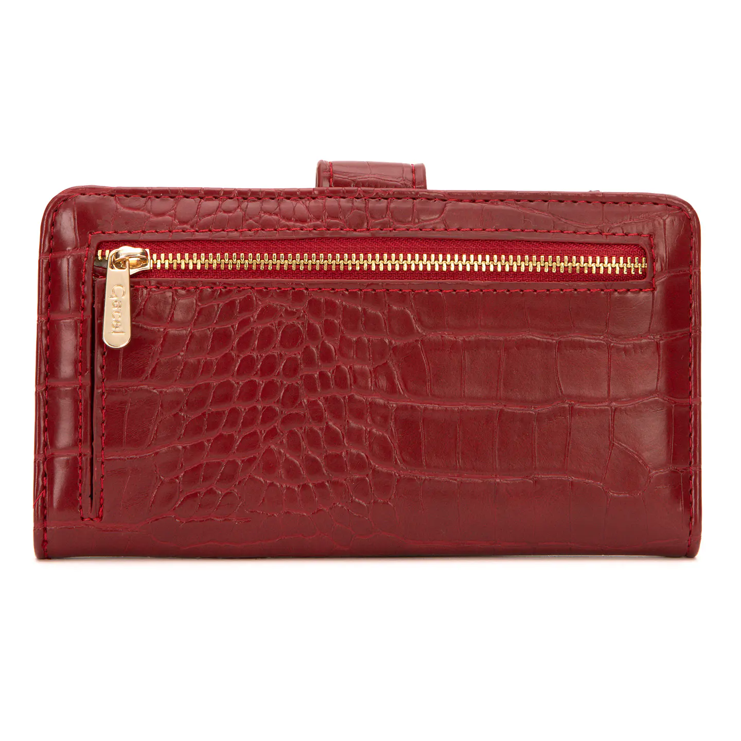 Billetera (Mu) Aligator Grande Gacel Bil0464 Rojo S/T 3