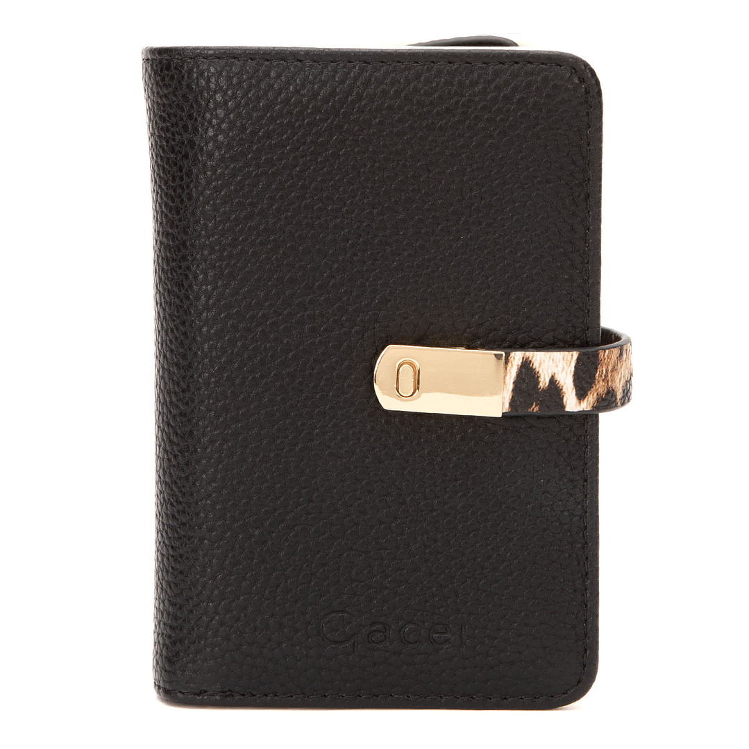 BILLETERA (MU) GRANEADO MEDIANA GACEL BIL0444 NEGRO S/T 1