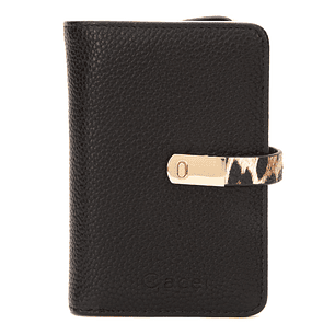 BILLETERA (MU) GRANEADO MEDIANA GACEL BIL0444 NEGRO S/T