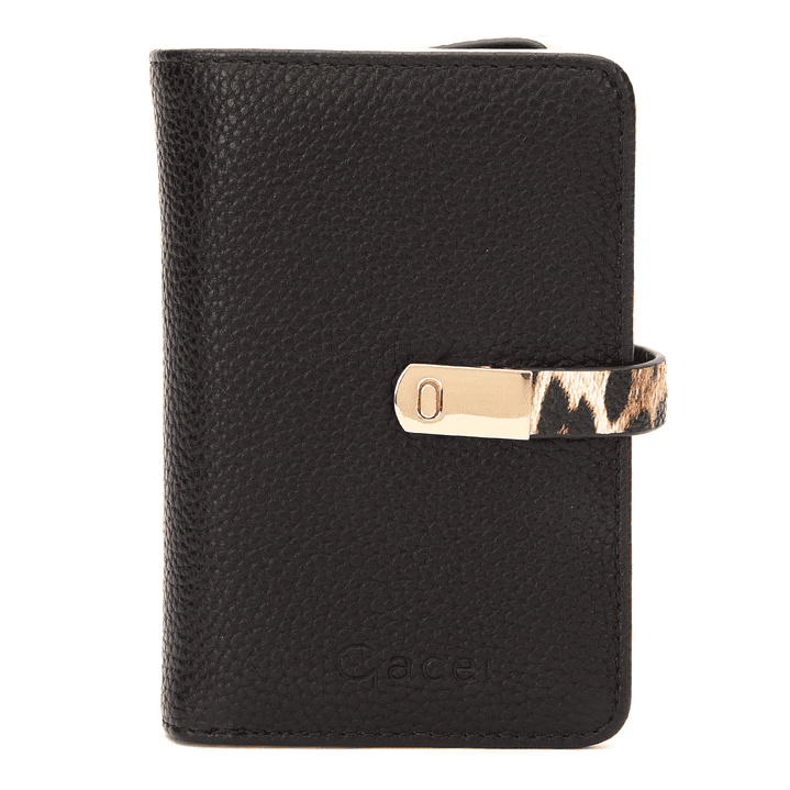 BILLETERA (MU) GRANEADO MEDIANA GACEL BIL0444 NEGRO S/T 1