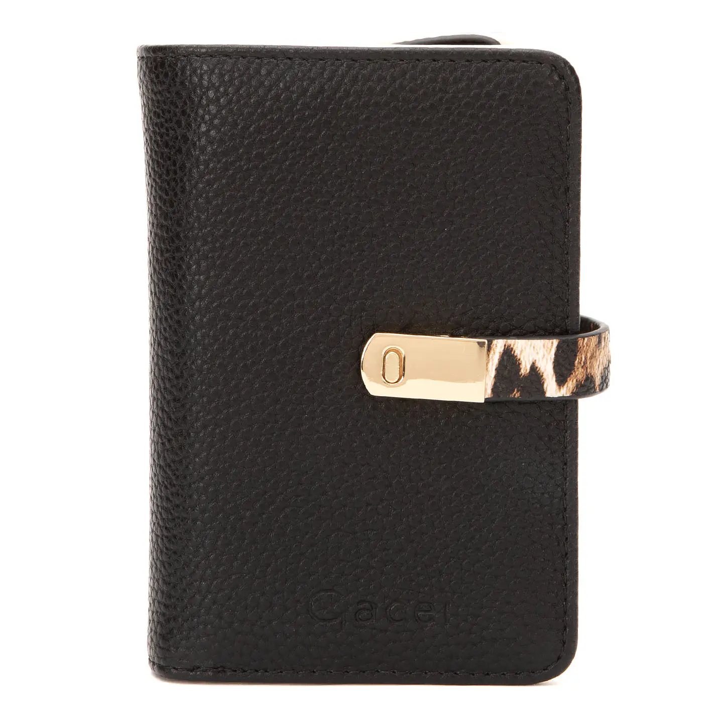 Billetera (Mu) Graneado Mediana Gacel Bil0444 Negro S/T 1