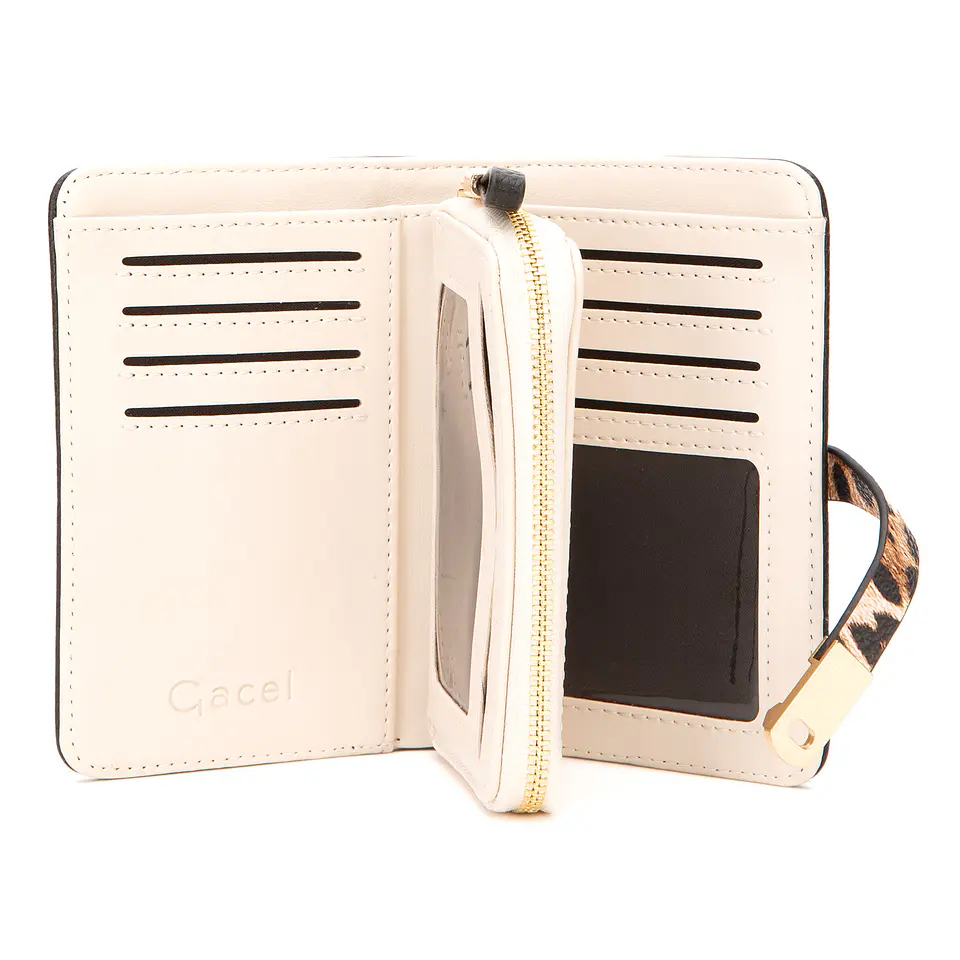 Billetera (Mu) Graneado Mediana Gacel Bil0444 Negro S/T 3