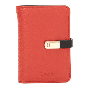 BILLETERA (MU) GRANEADO MEDIANA GACEL BIL0445 ROJO S/T