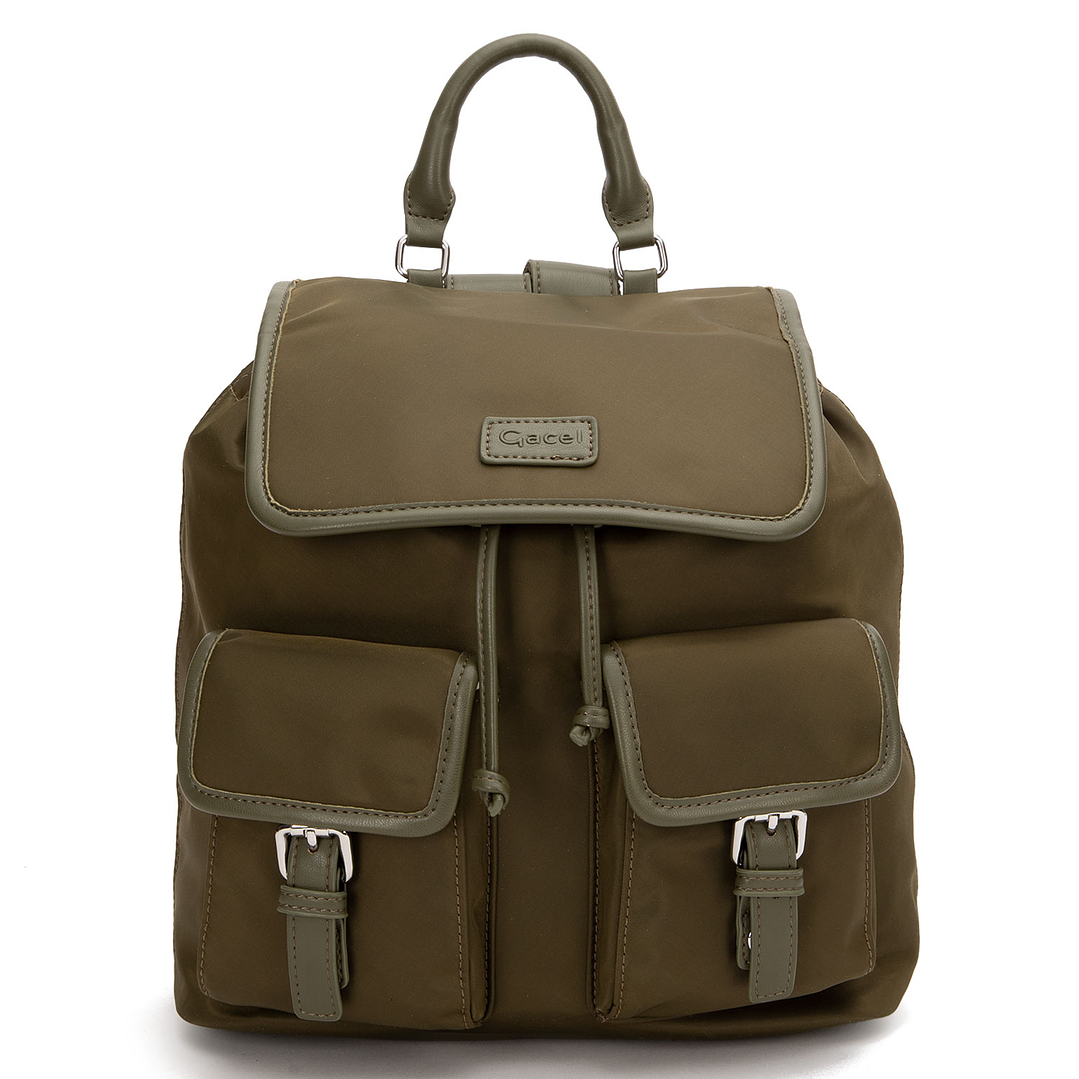 MOCHILA (MU) TEXTIL PEQUEÑA GACEL CAR3525 OLIVA S/T 1