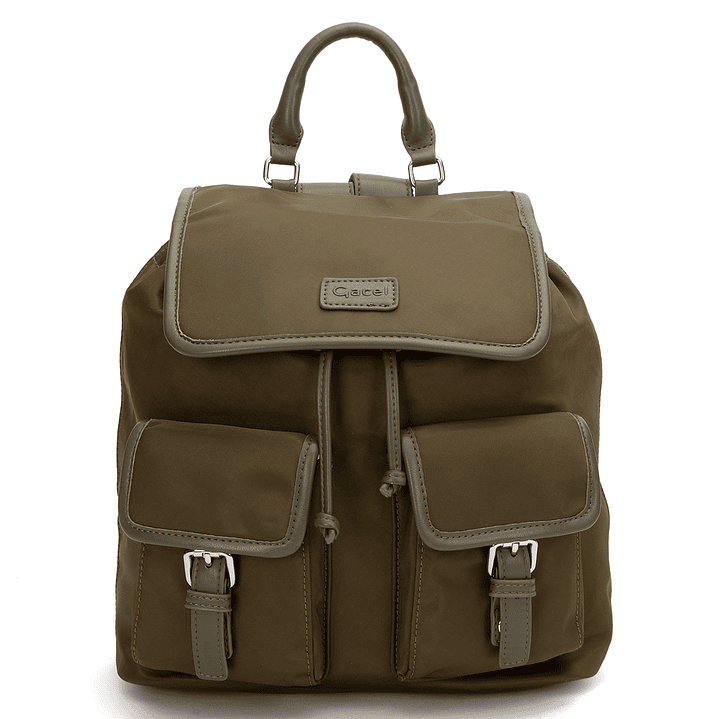 MOCHILA (MU) TEXTIL PEQUEÑA GACEL CAR3525 OLIVA S/T 1