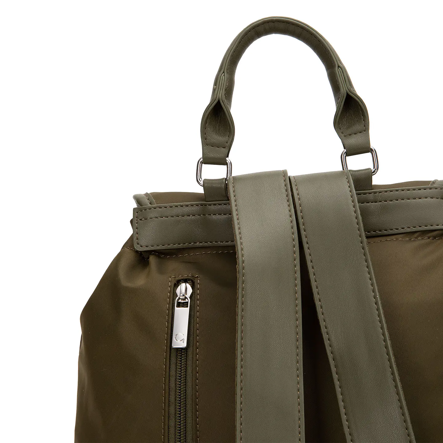 Mochila (Mu) Textil Pequeña Gacel Car3525 Oliva S/T 4
