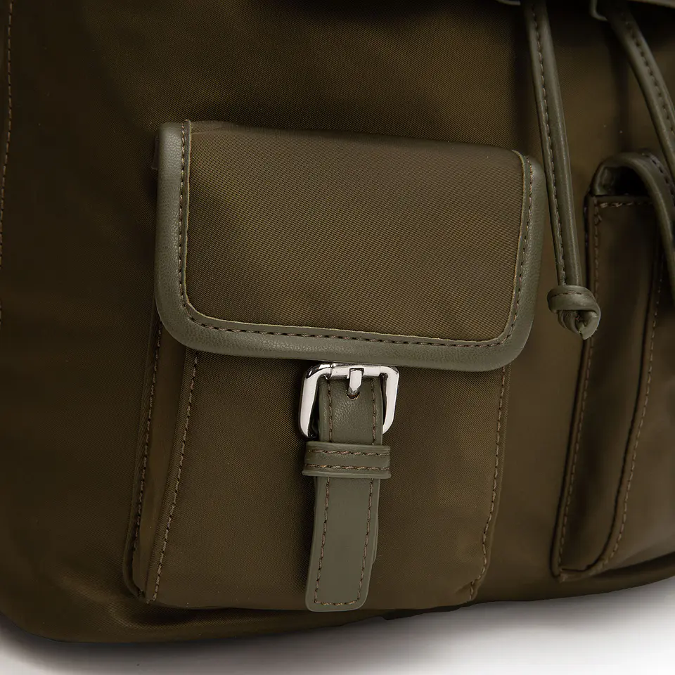 Mochila (Mu) Textil Pequeña Gacel Car3525 Oliva S/T 5