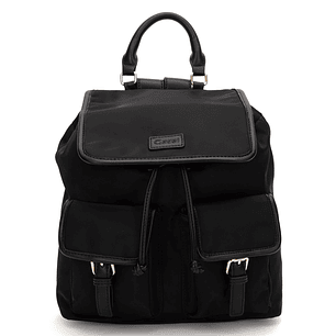 MOCHILA (MU) TEXTIL PEQUEÑA GACEL CAR3524 NEGRO S/T