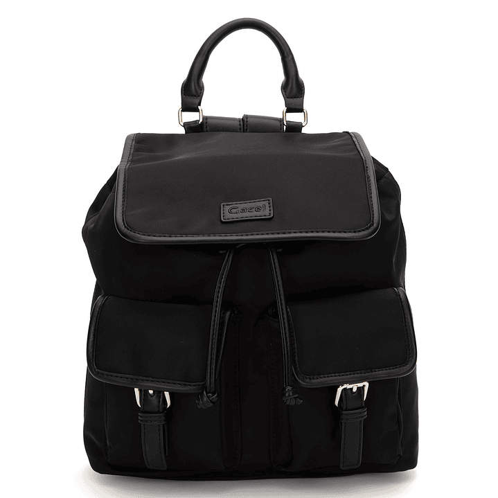 MOCHILA (MU) TEXTIL PEQUEÑA GACEL CAR3524 NEGRO S/T 1