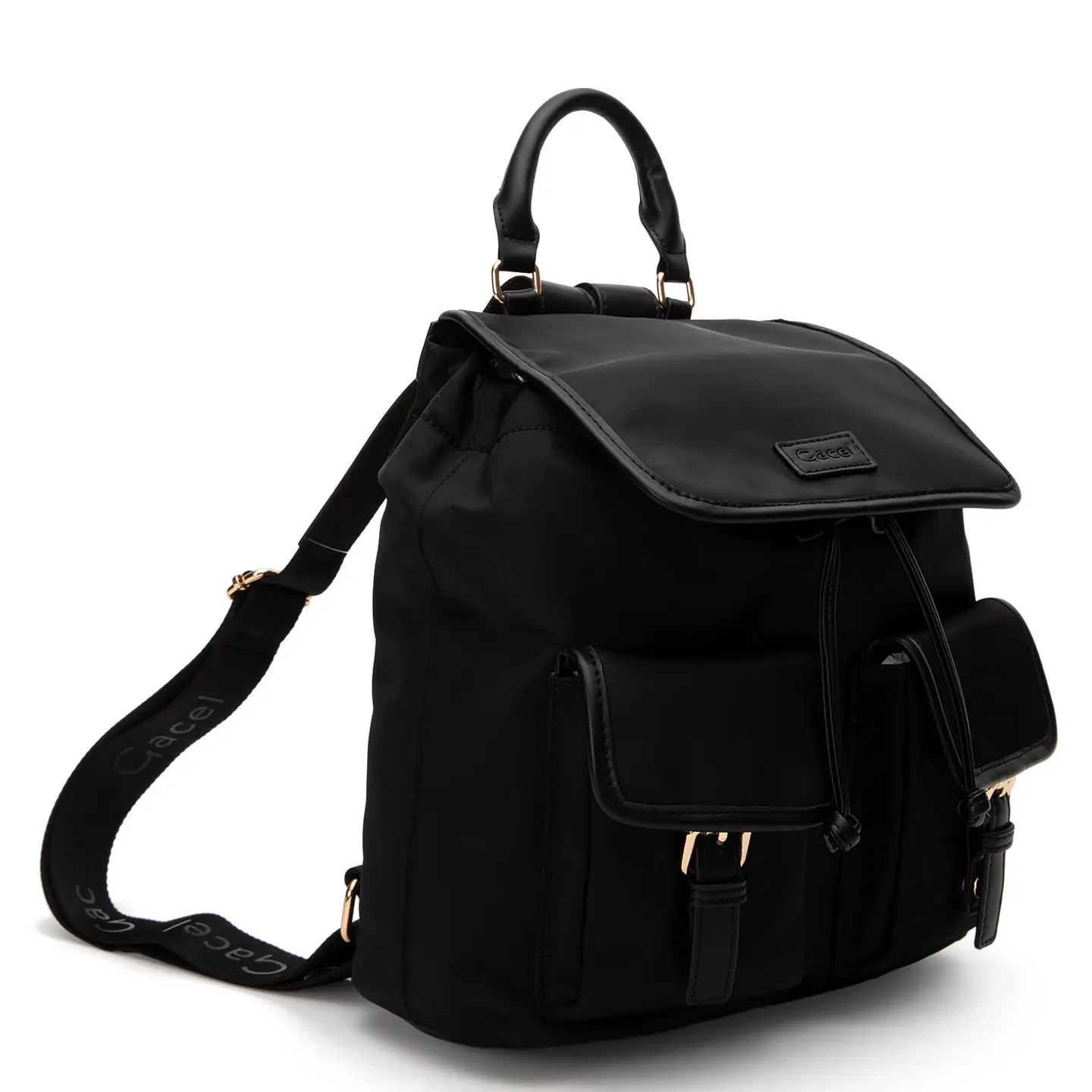 Mochila (Mu) Textil Pequeña Gacel Car3524 Negro S/T 2