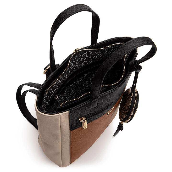 MOCHILA (MU) GRANEADO GRANDE GACEL CAR3523 TAUPE S/T 2