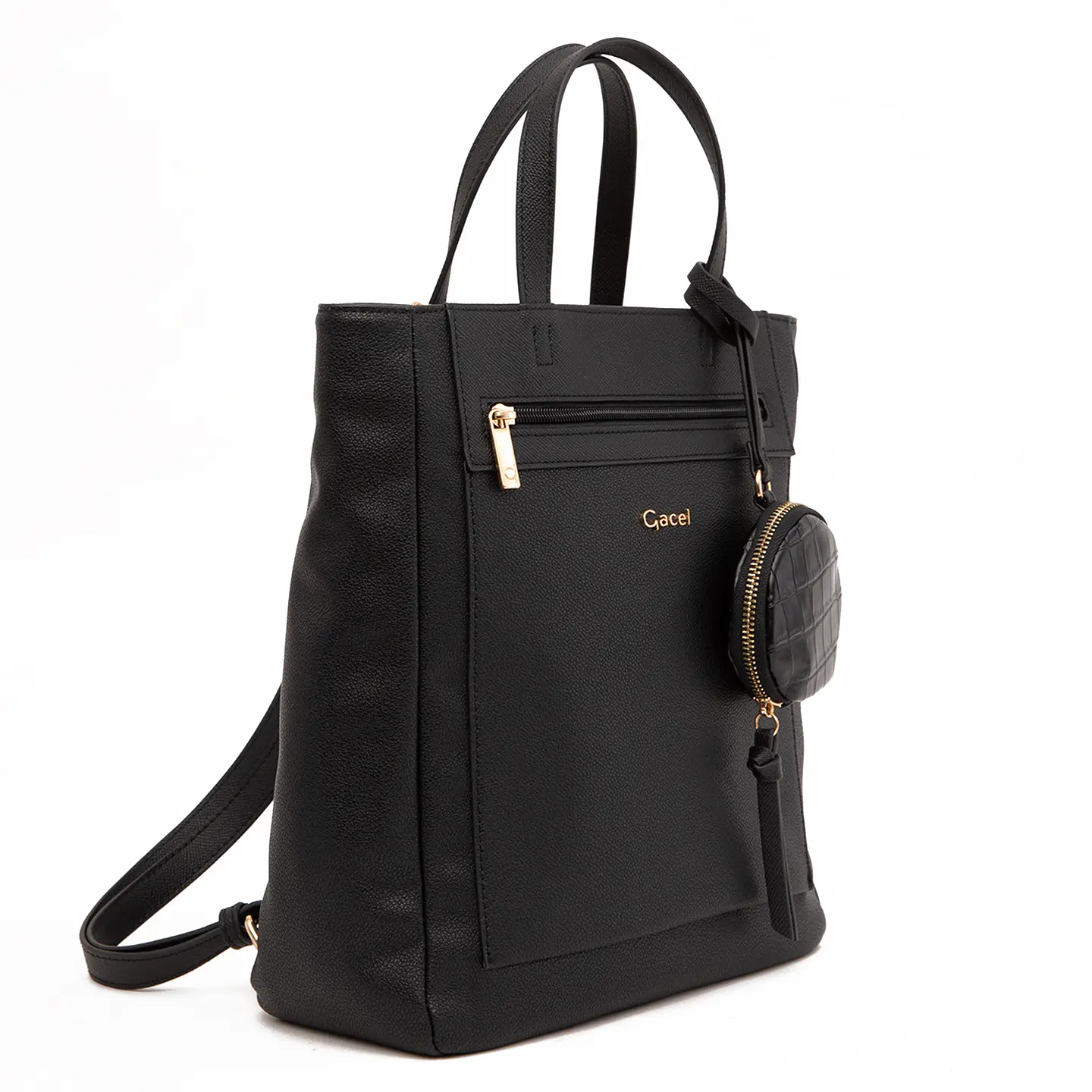 Mochila (Mu) Graneado Grande Gacel Car3522 Negro S/T 2