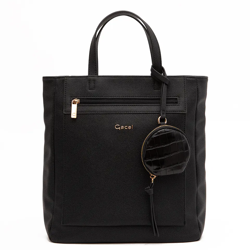 Mochila (Mu) Graneado Grande Gacel Car3522 Negro S/T 1