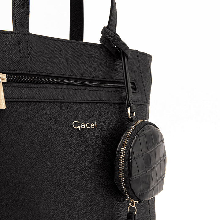 MOCHILA (MU) GRANEADO GRANDE GACEL CAR3522 NEGRO S/T 4